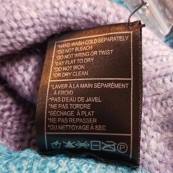 BB Dakota x Steve Madden Blue Stripe  Ombre Crewneck Sweater NWT  Size XS - Picture 14 of 15